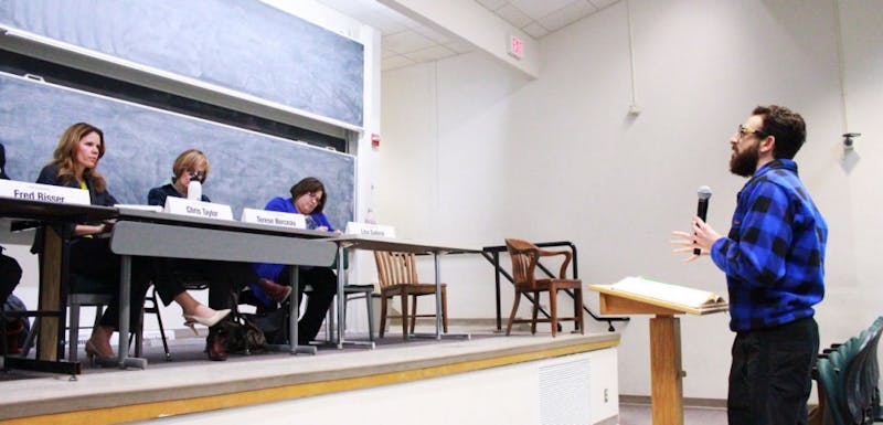 Van Vleck Hall played host to a session where community members could give thoughts on the proposed state budget.