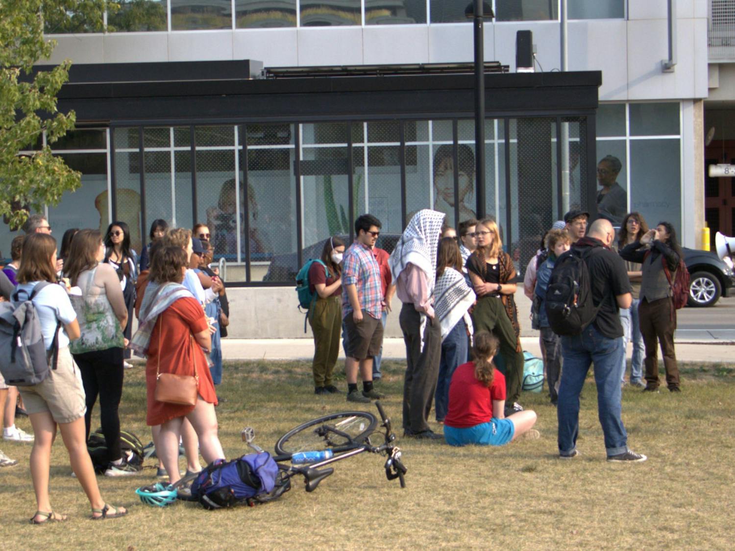 SJP protest against disciplincary hearing