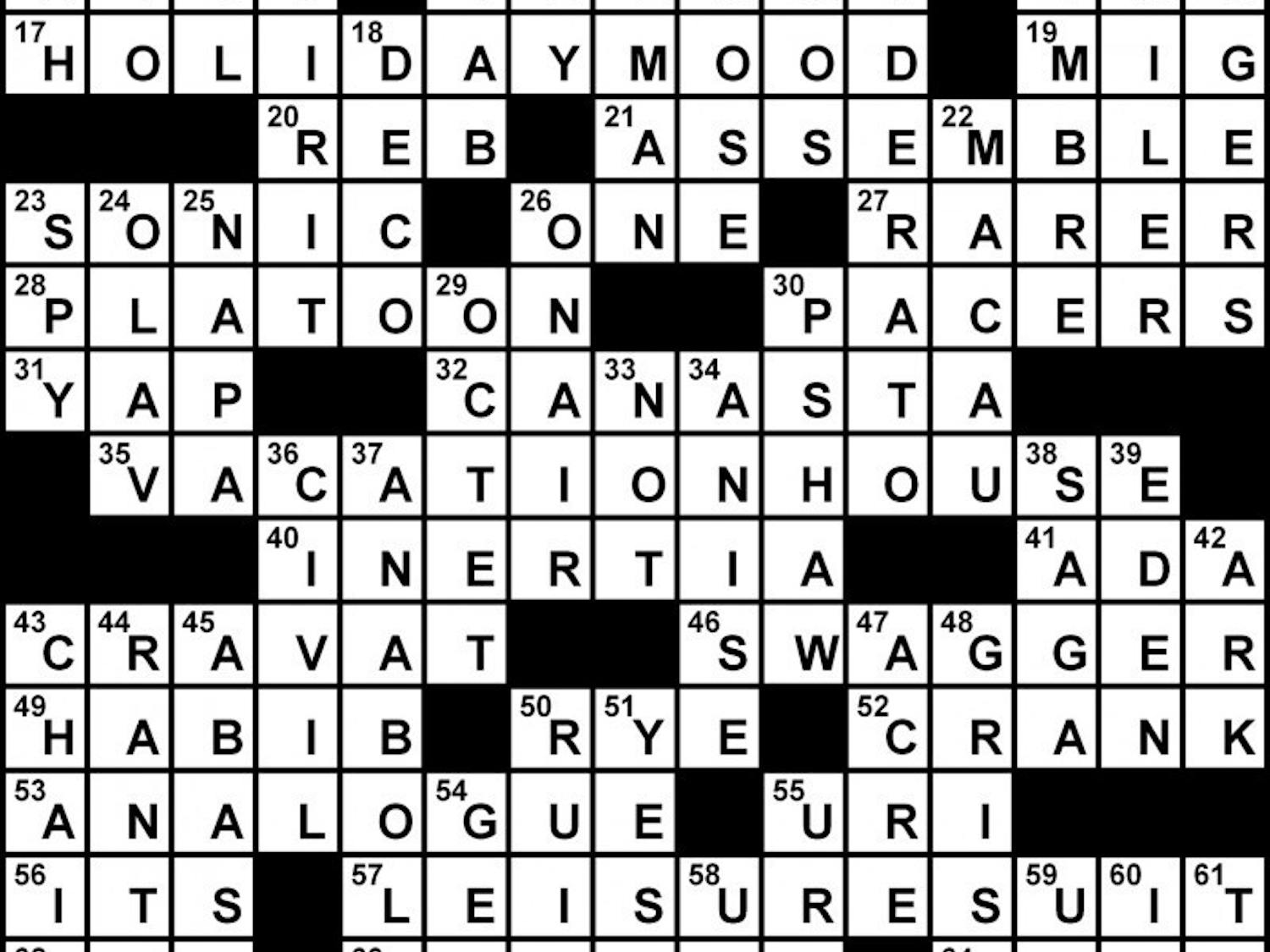 Crossword Solution - 03/28/2012