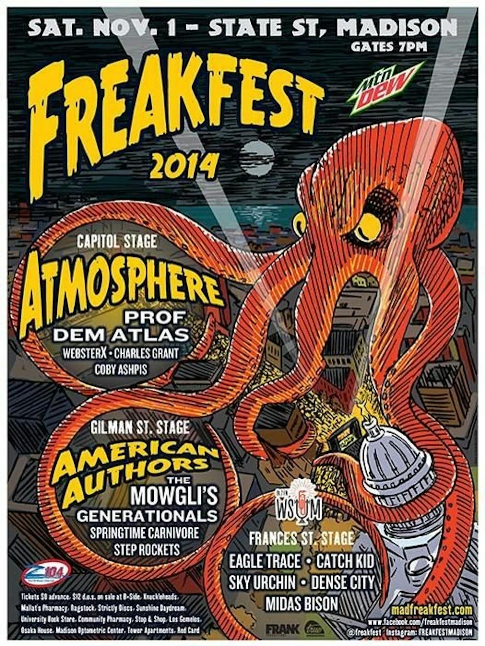 Freakfest 2014 Lineup