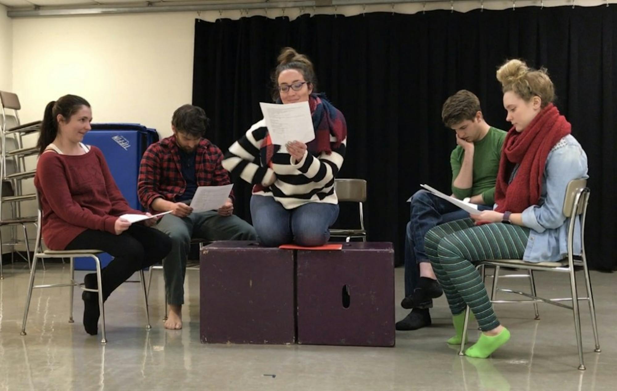 Students enrolled in a UW-Madison theatre course created "Hunger/Here,"&nbsp;an interactive performance that engages audience members with the issue of food insecurity.