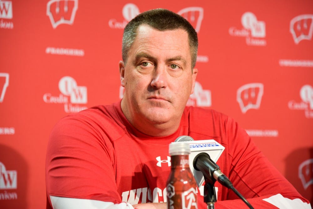Wisconsin head football coach Paul Chryst talked about the start of Big Ten conference play at a press conference Monday.
