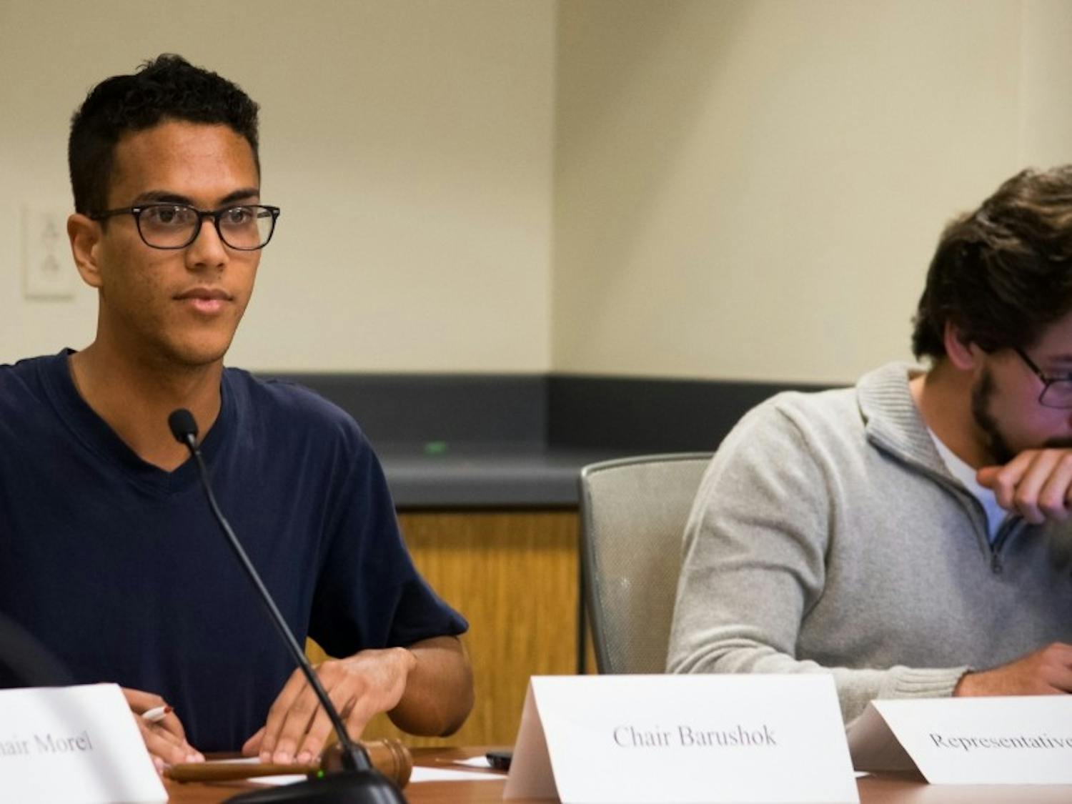 The Student Services Finance Committee voted on legislation co-sponored by Chair Colin Barushok. 