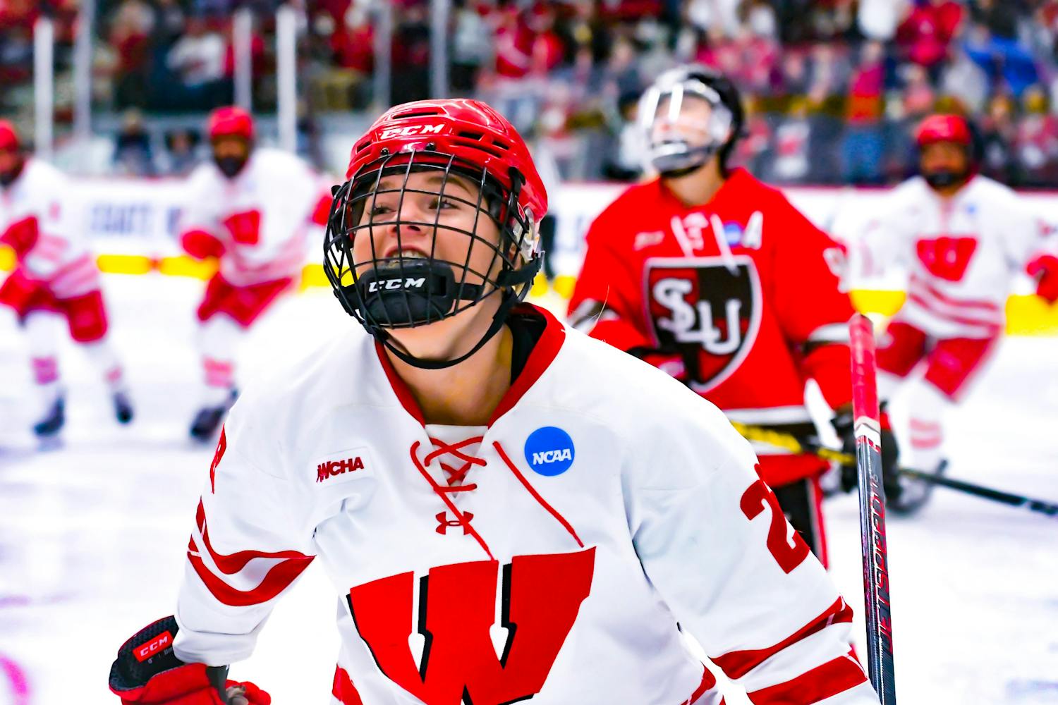 PHOTOS: Wisconsin Women's Hockey proceeds to the Frozen Four after dominating St Lawrence, 4-0