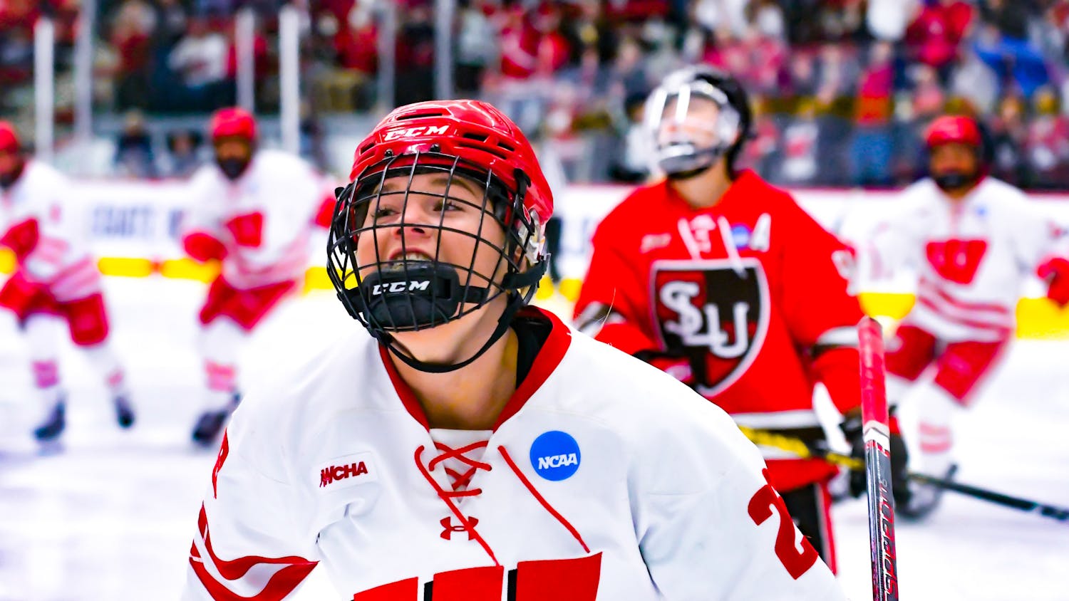 PHOTOS: Wisconsin Women's Hockey proceeds to the Frozen Four after dominating St Lawrence, 4-0
