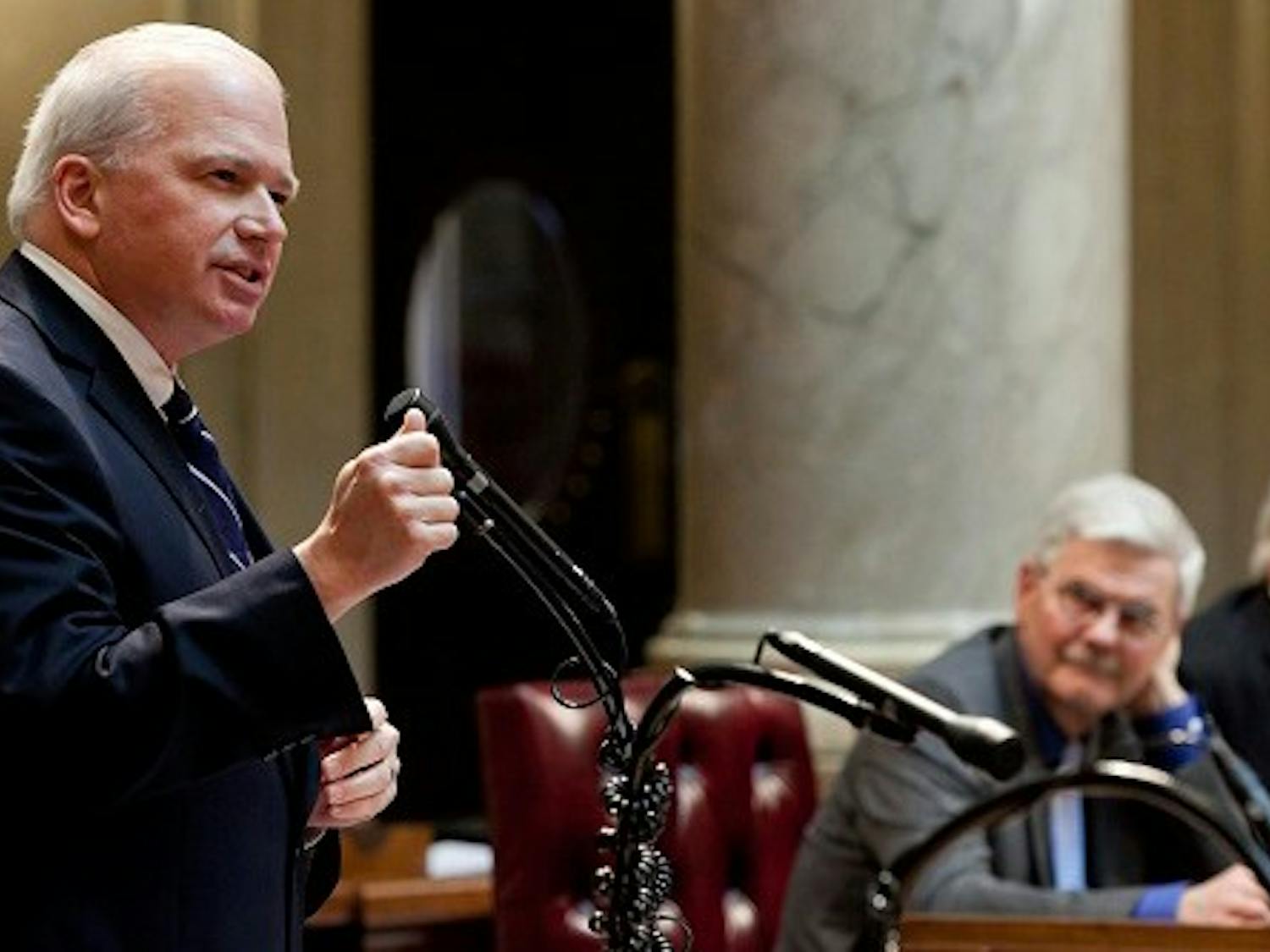 Senate Majority Leader Scott Fitzgerald, R-Juneau, said Friday that one of the five bills in Gov. Scott Walker’s college affordability package will not be voted on by his body.