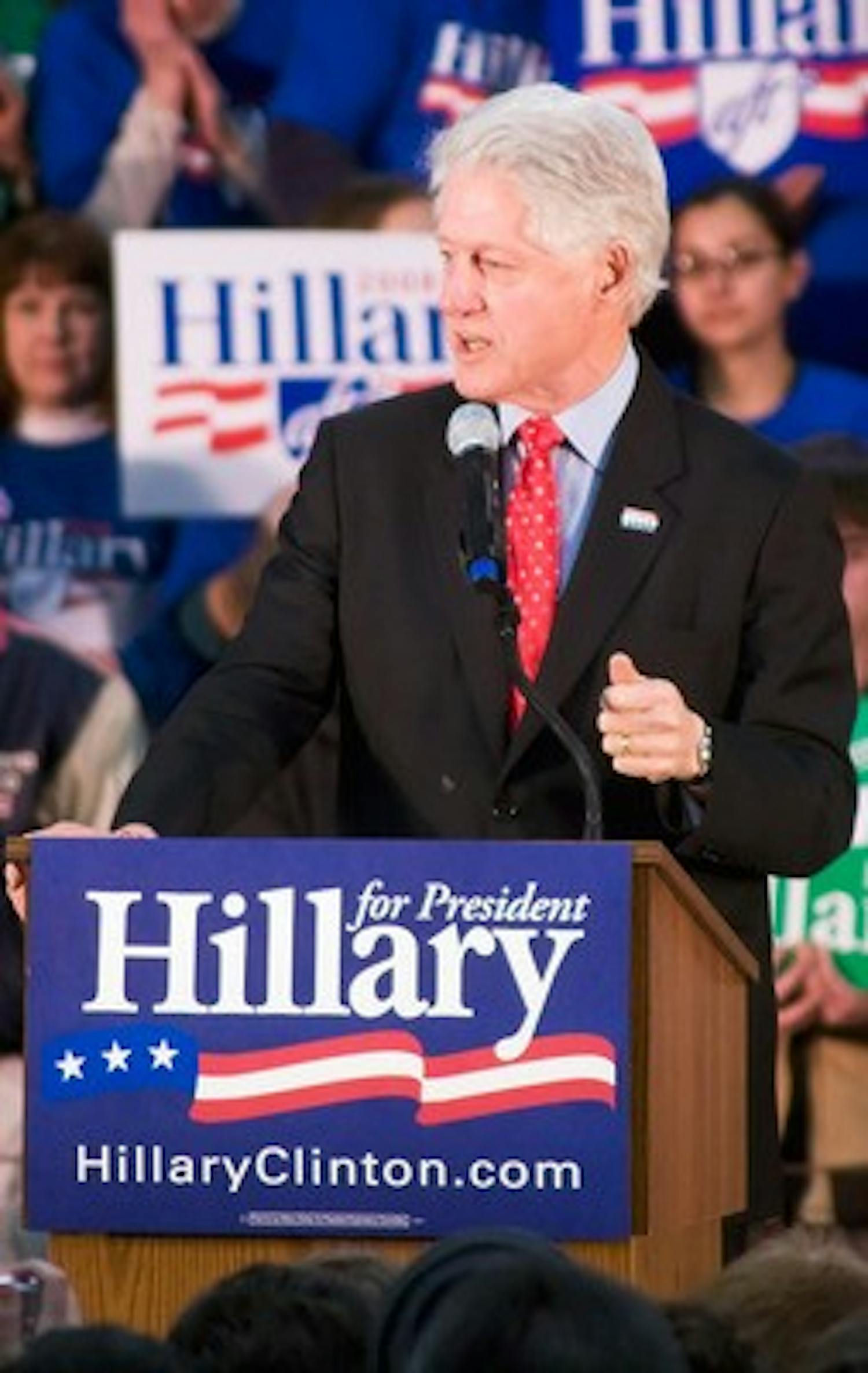 Bill Clinton focuses on policies, says Hillary has best record