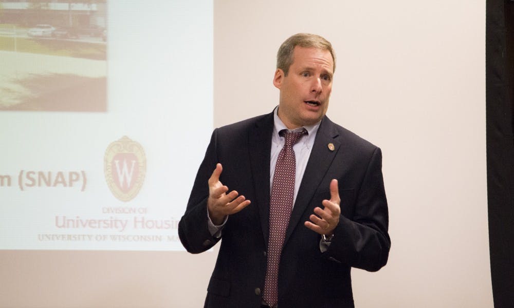 The Associated Students of Madison brought together university housing and dining faculty and campus organization leaders to answer concerns of new meal plan and housing shifts.