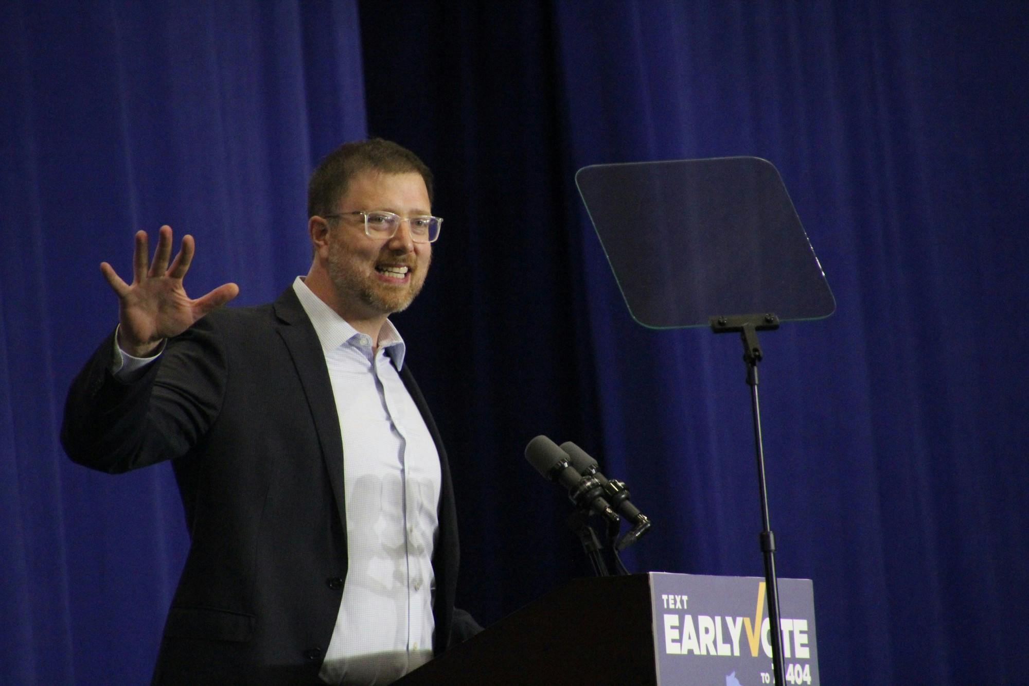 Drake White-Bergey Democratic Party Rally Ben Wikler.JPG