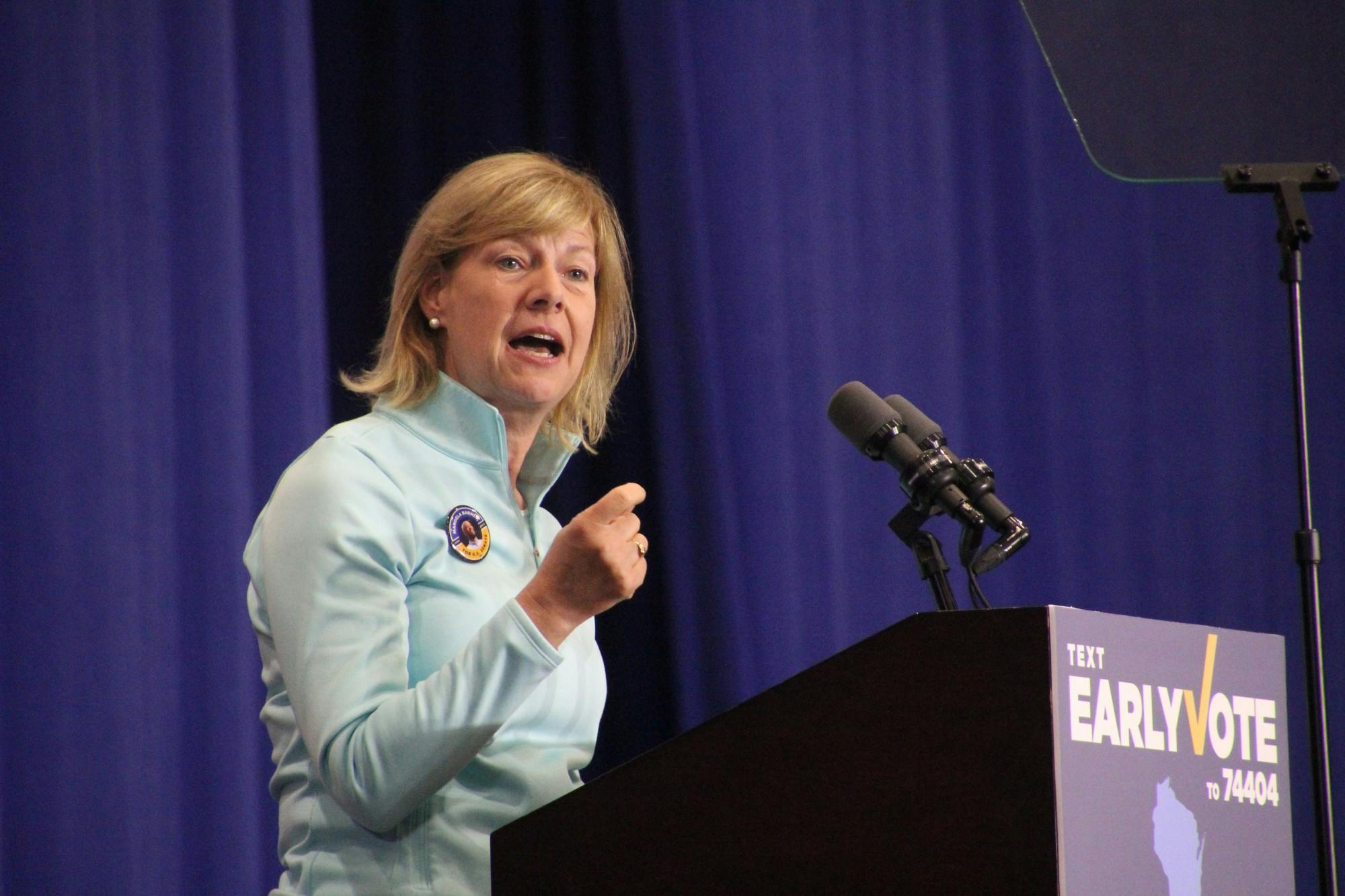 Drake White-Bergey Democratic Party Rally Senator Tammy Baldwin.JPG