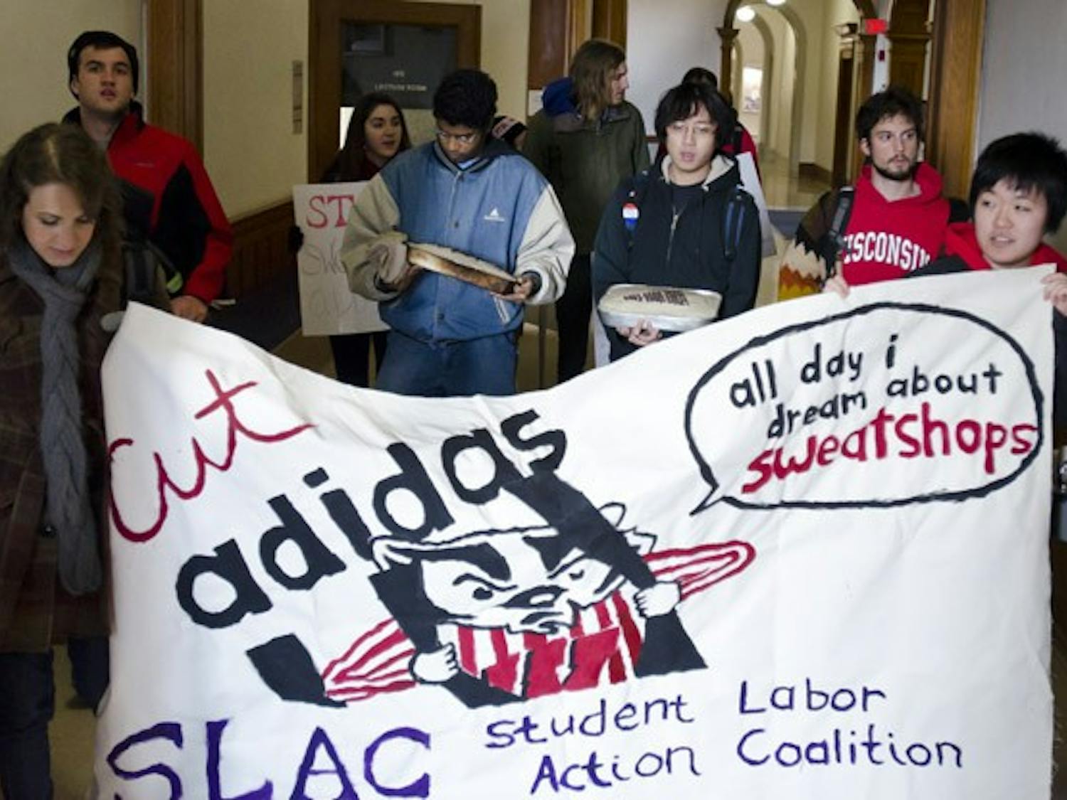 Student Labor Action Coalition protest