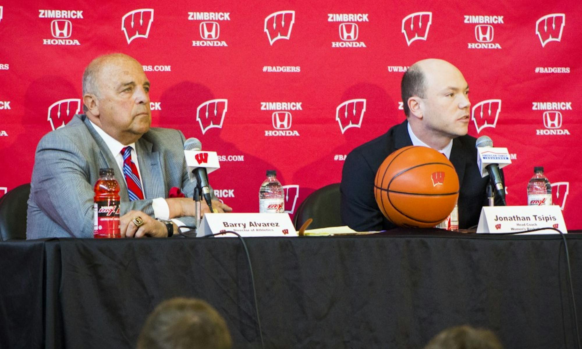 Barry Alvarez and Jonathan Tsipis