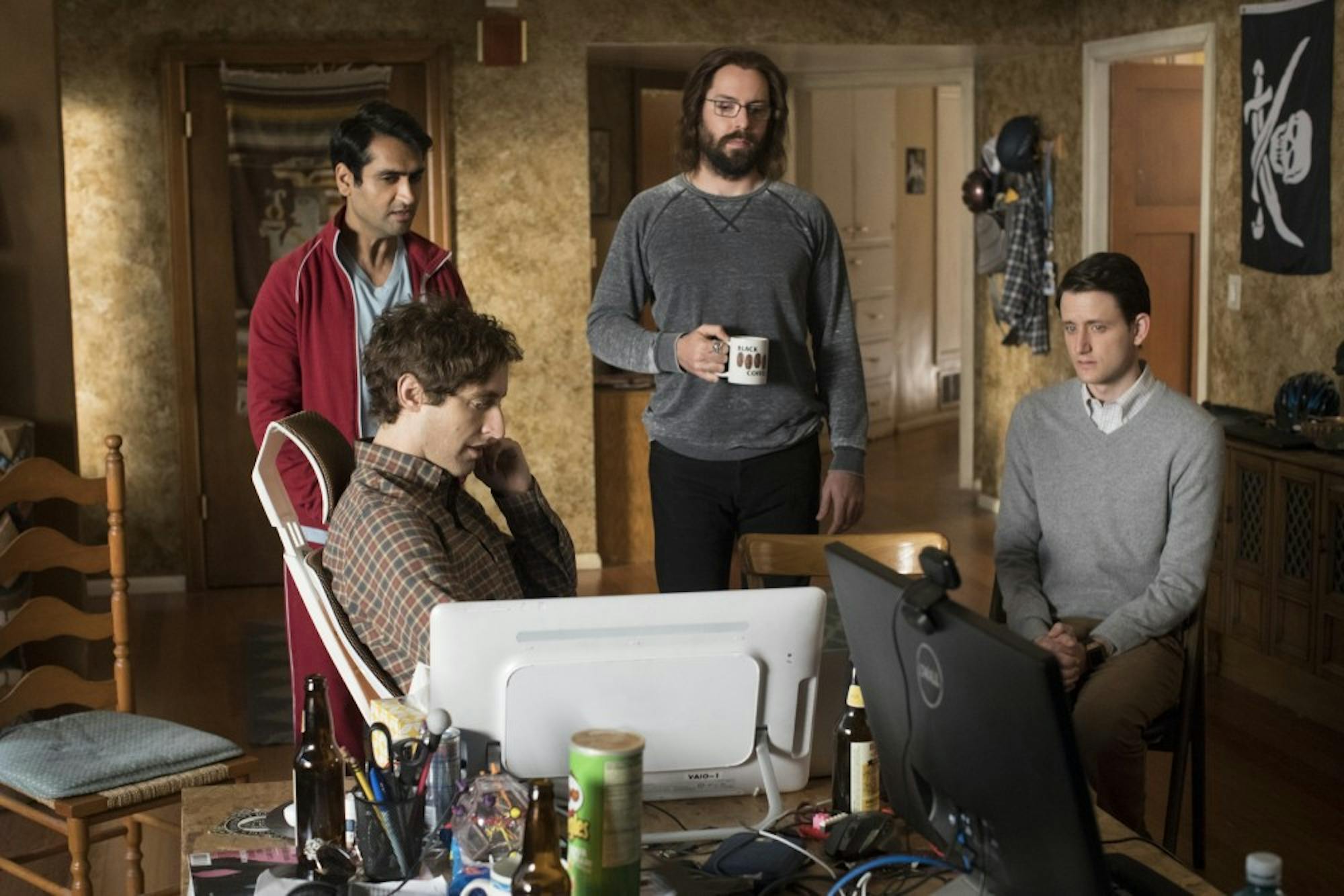 Thomas Middleditch, Kumail Nanjiani, Martin Starr and Zach Woods star in "Silicon Valley," the&nbsp;new season premiering tonight at 10 p.m. on HBO.