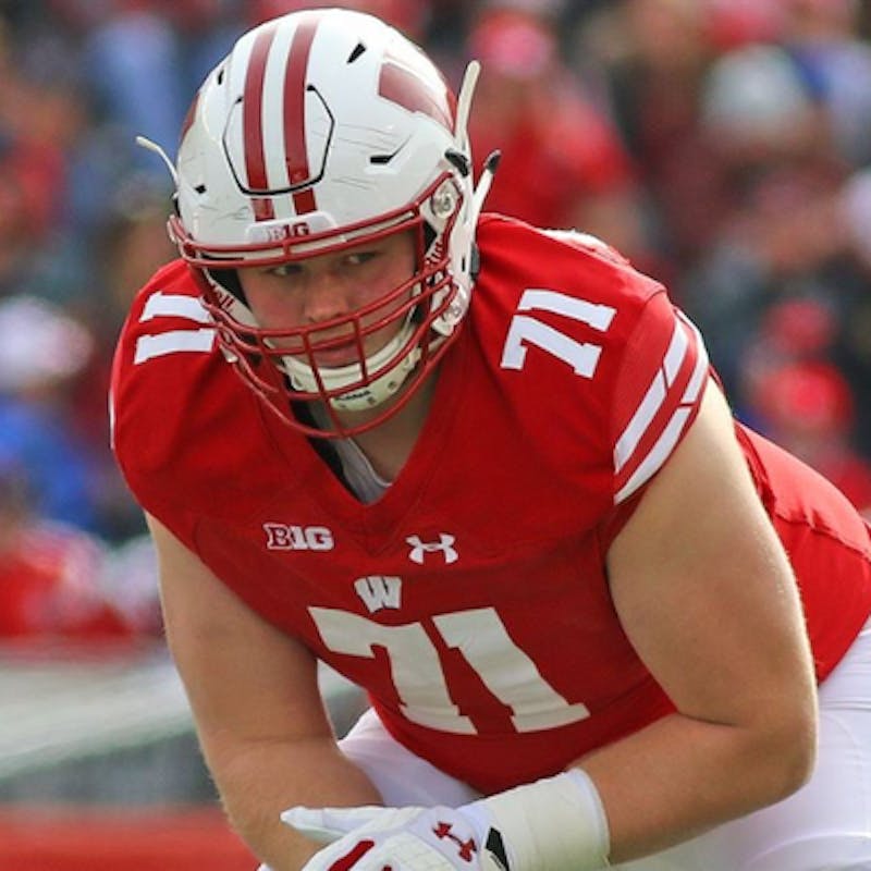 Van Lanen started 13 of Wisconsin's 14 games last season.
COURTESY @colevanlanen5 on Twitter