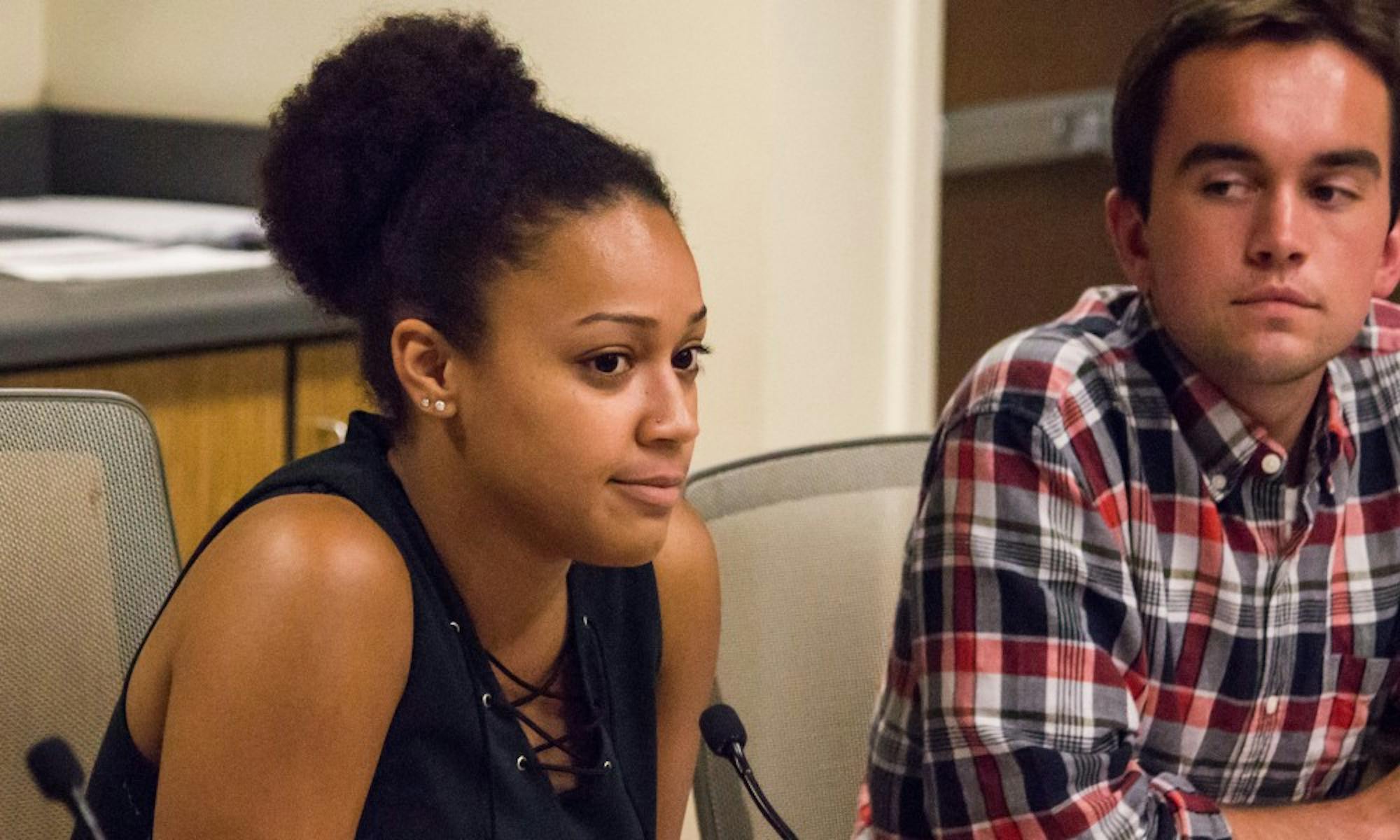 New Student Council Chair Katrina Morrison issued an apology at the semester's first meeting.