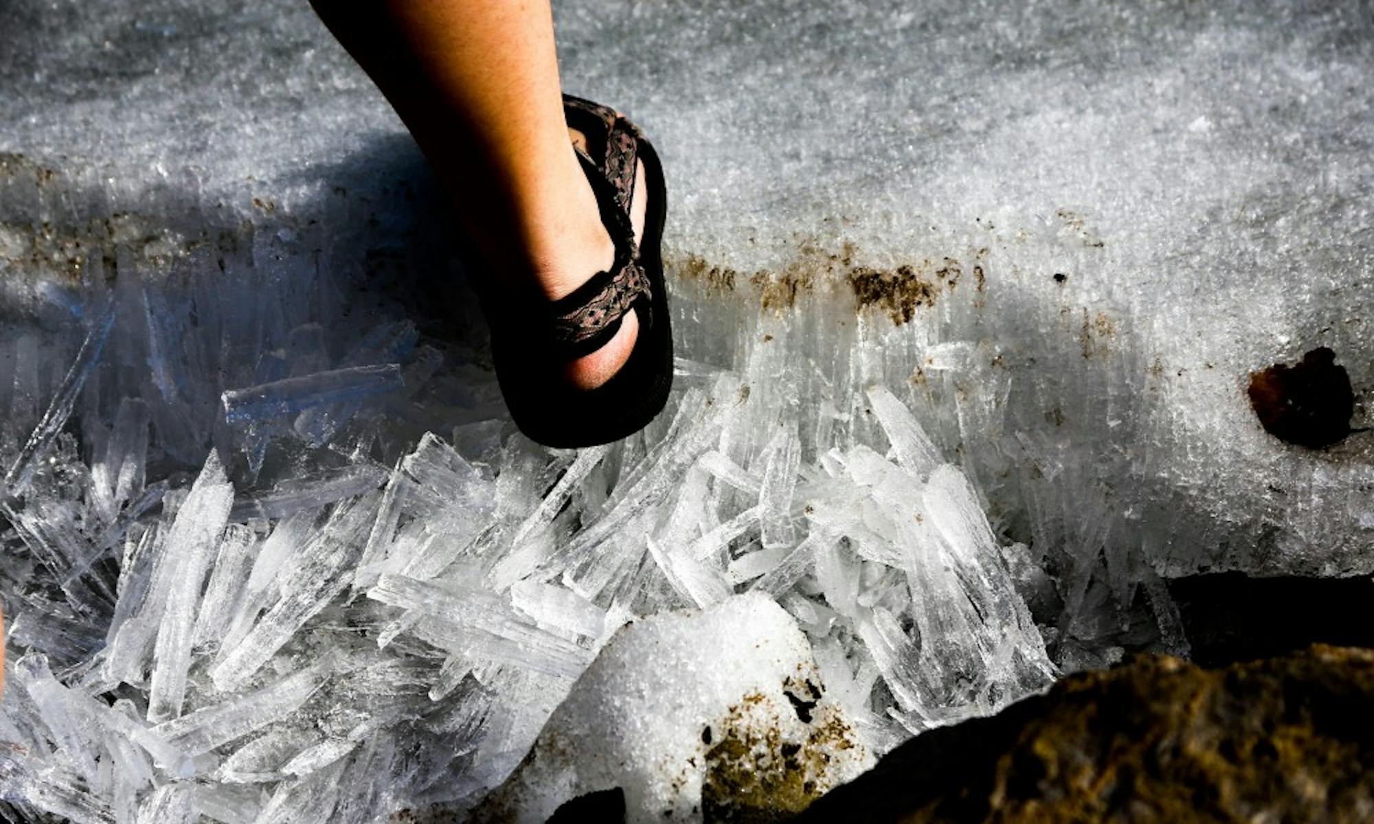  Lake Monona ice begins to melt in the week leading up to all-time high winter temperatures in Madison, peaking at 68 degrees on Feb. 22.