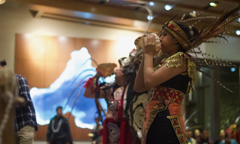 Native groups came together to celebrate their customs on the state’s new holiday.