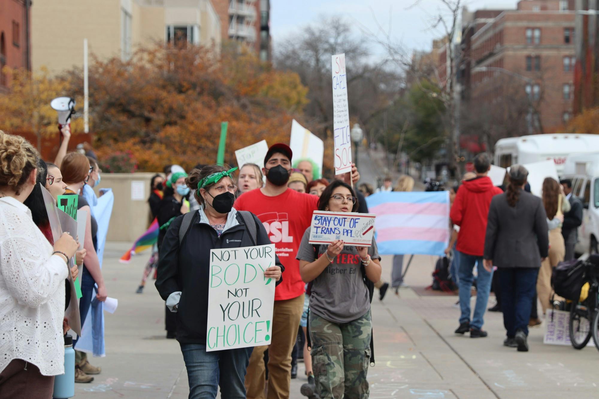 Irena Clarkowski Protest Matt Walsh Trans Rights YAF.JPG
