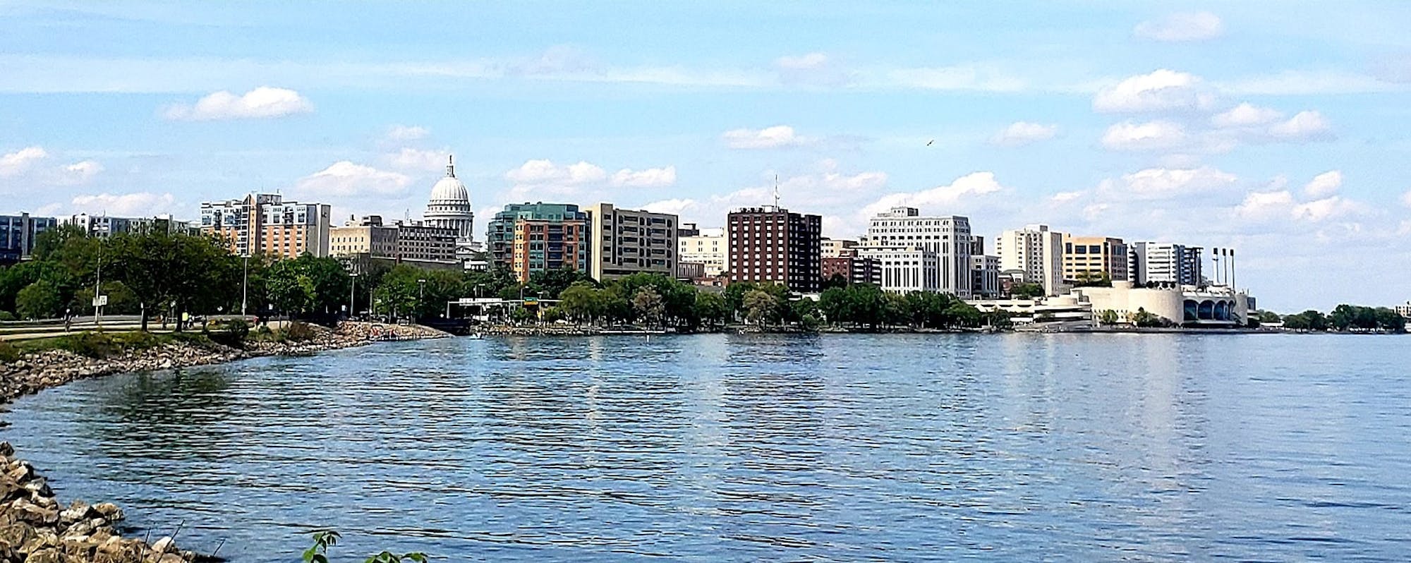 Madison Skyline From John Nolen Drive