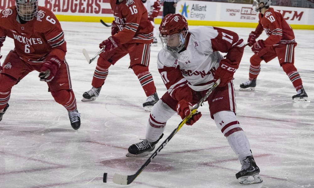 Senior forward Will Johnson tied the game at four with a third period goal, but it wasn't enough to help the Badgers avoid defeat Friday night against Notre Dame.