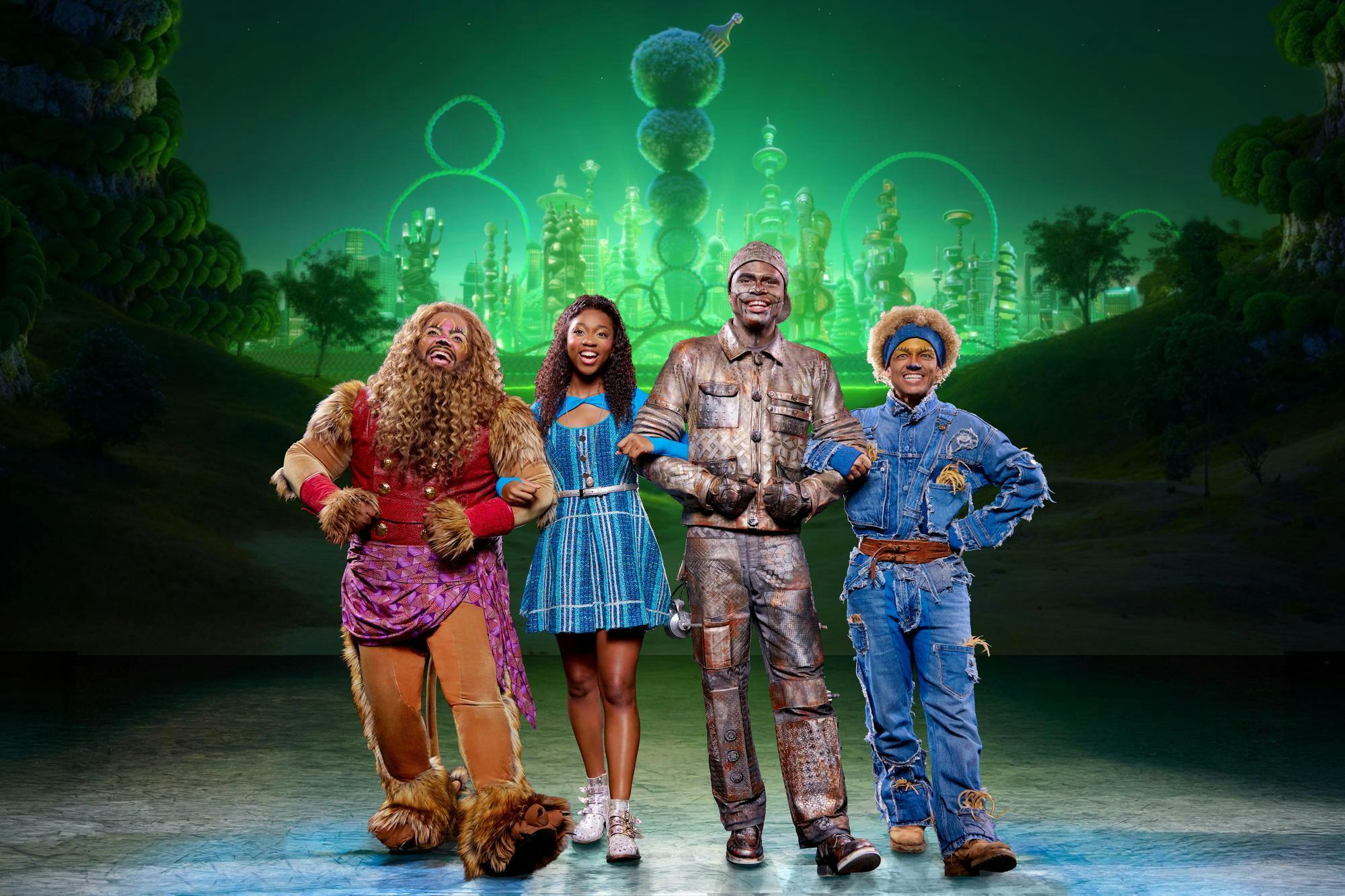 EaseOnDown-Asher HaVon as Lion, Gabby Samone as Dorothy, Jaelen Spellman as Tinman & Jose E. Figueroa Jr. as Scarecrow - Photo By Jeremy Daniel  _3x2.jpg