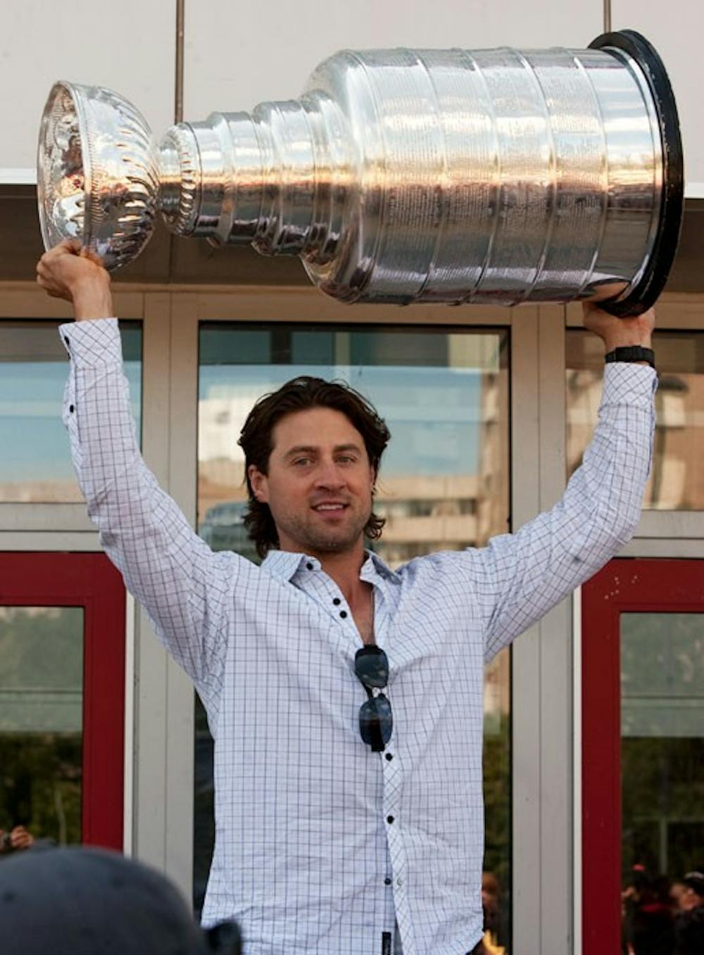 Burish makes Madison rounds with Cup