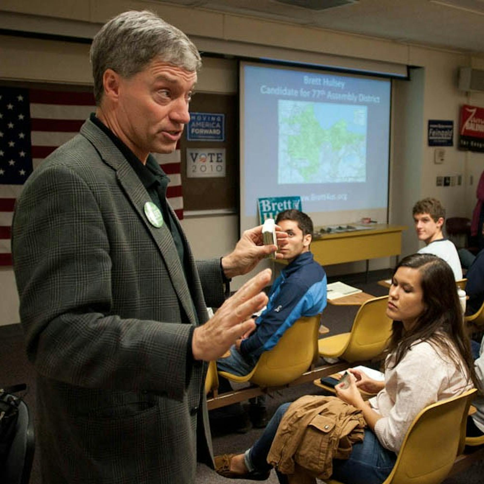 Hulsey shares platform with campus