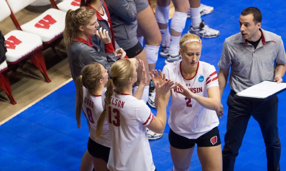 Haleigh Nelson was dominant in the final set as Wisconsin battled back to defeat Ohio State.&nbsp;