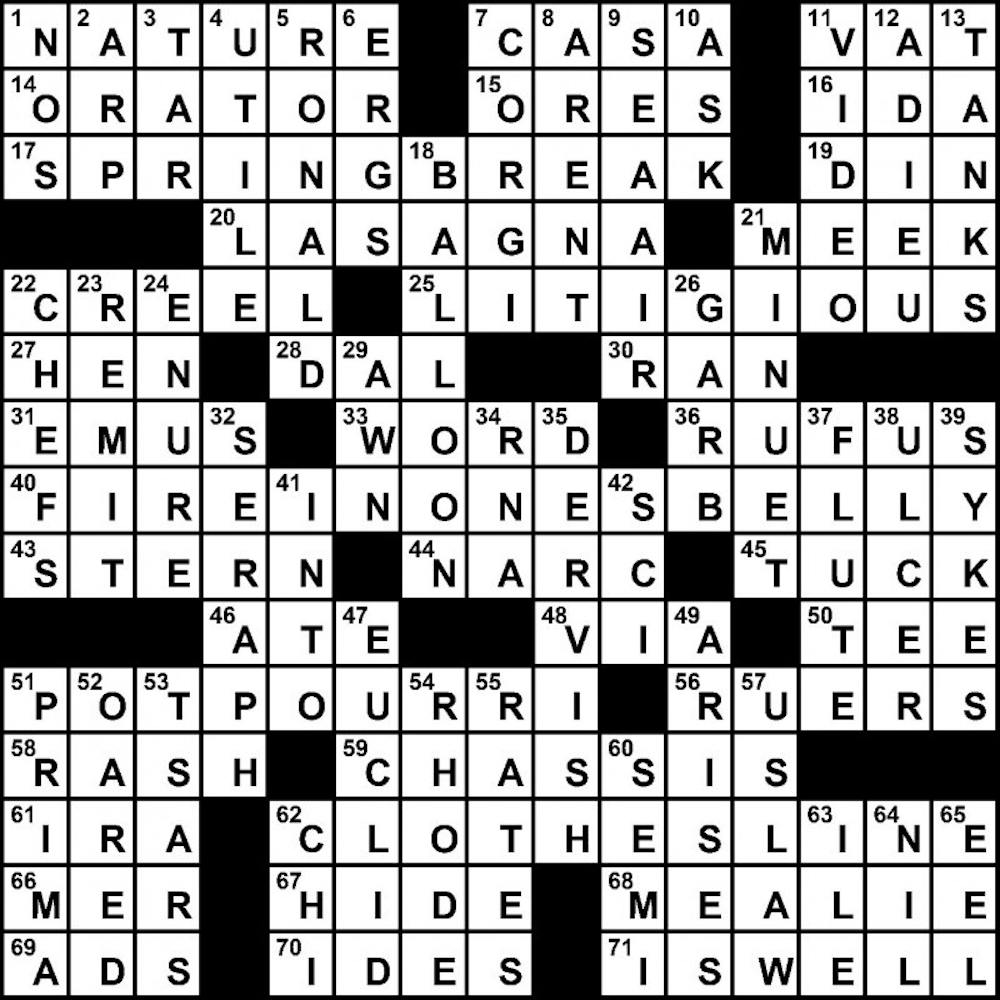 09/20/2010 - Crossword Solution