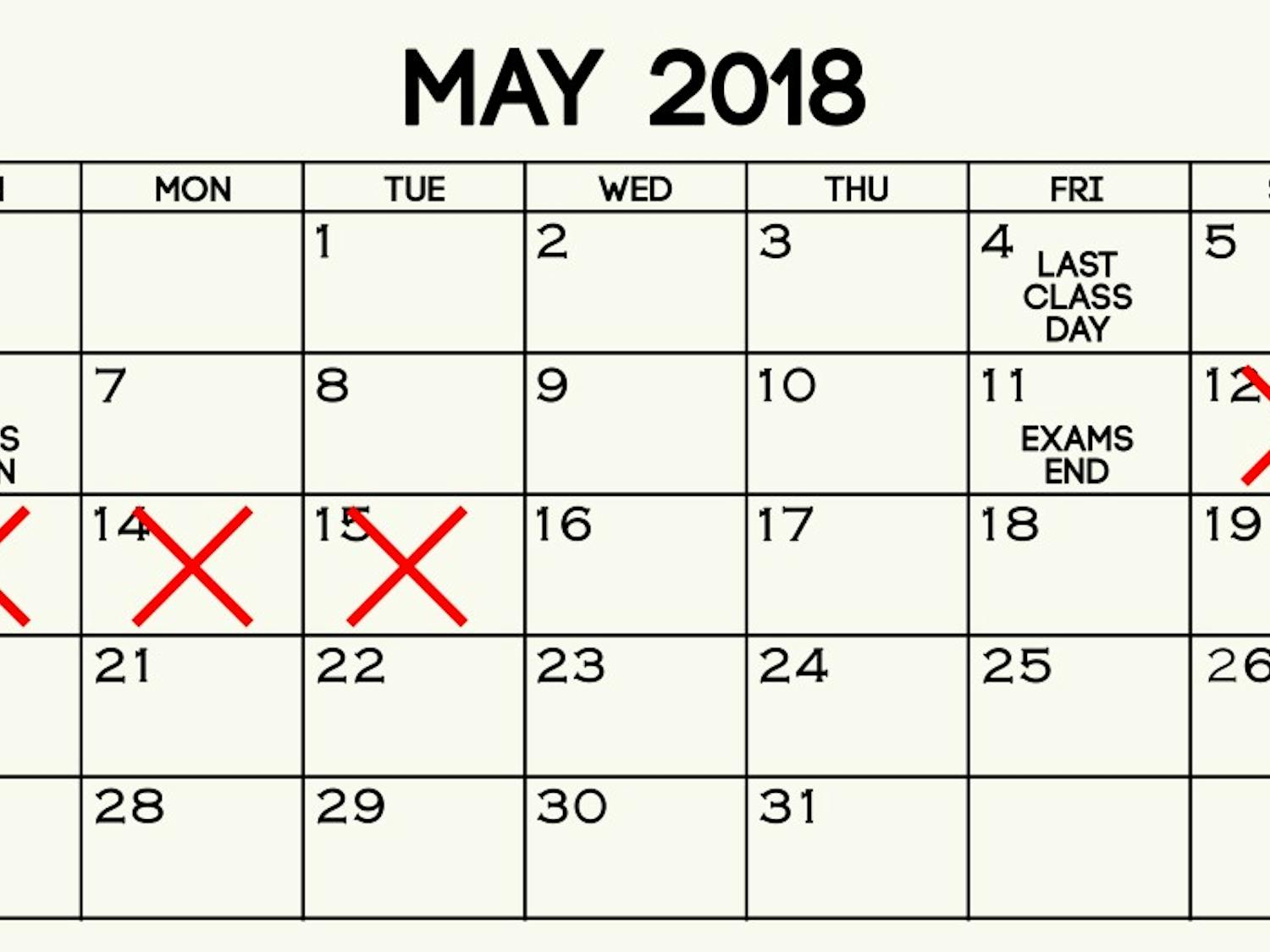 Professors weigh in on academic calendar changes including fewer days of instruction