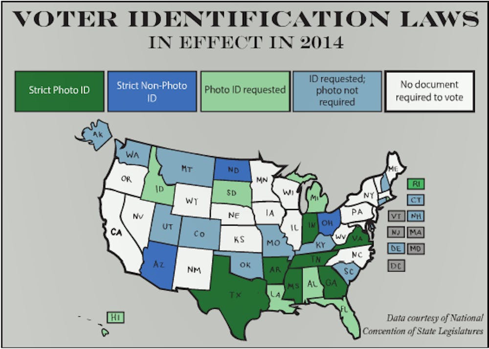 Voter ID map