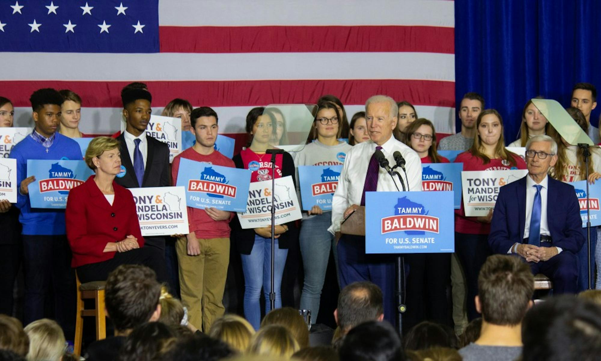 As high profile names flood Wisconsin leading up to next week’s midterm election, former Vice President Joe Biden spoke in Madison to encourage voter turnout.