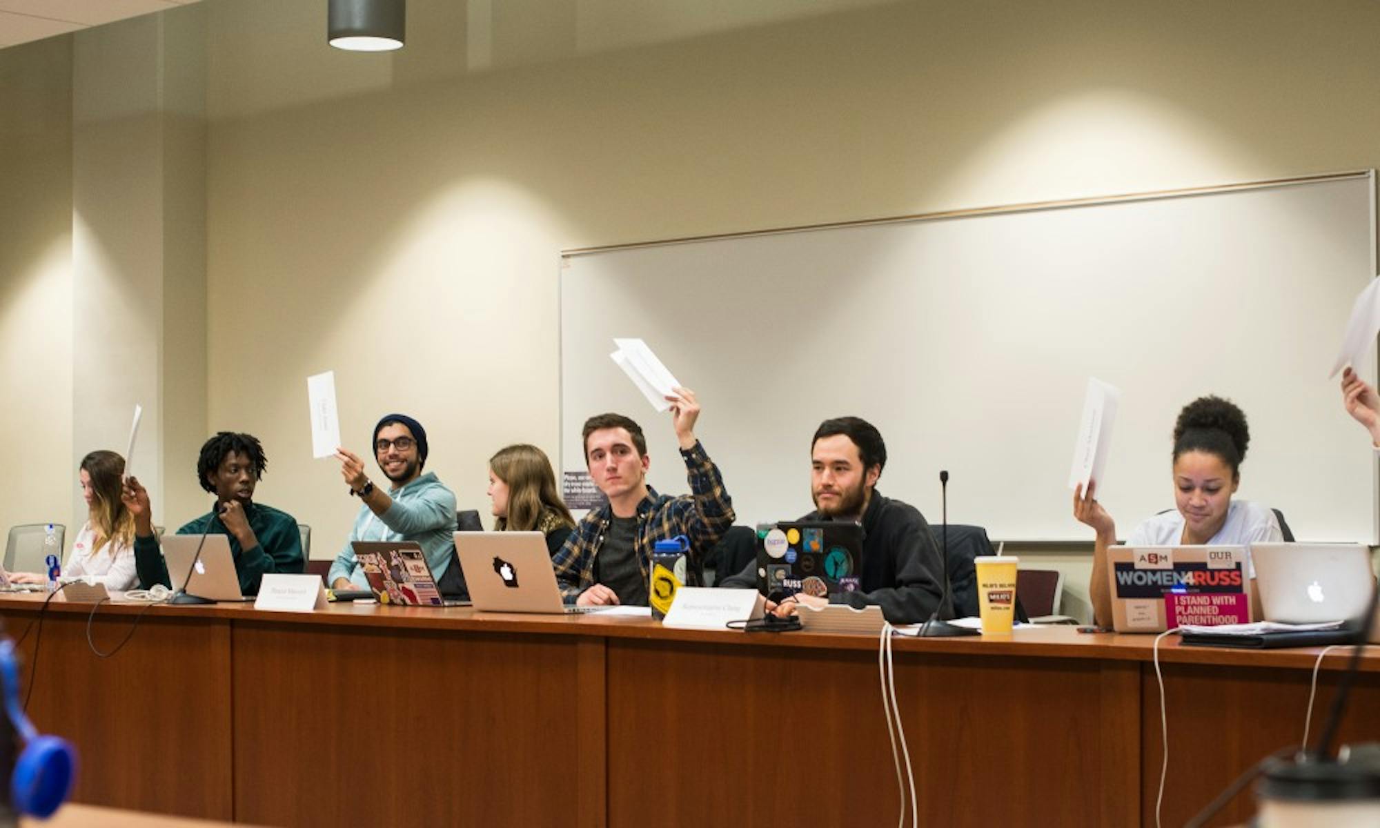 Representatives from the Associated Students of Madison debated a by-laws change proposed by Chair Carmen Goséy.&nbsp;