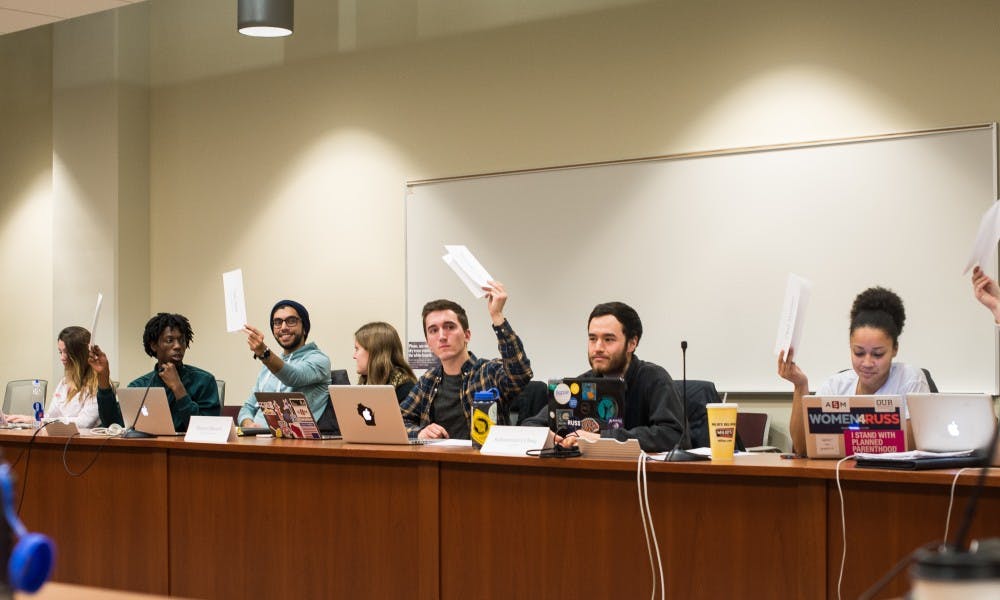 Representatives from the Associated Students of Madison debated a by-laws change proposed by Chair Carmen Goséy.&nbsp;