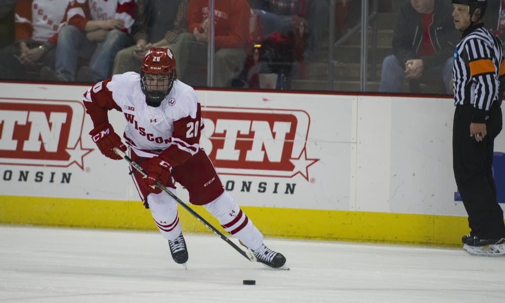 Sophomore defenseman Josh Ess scored the game-winning goal in the third period after Wisconsin's defense kept it in the game during a penalty kill.