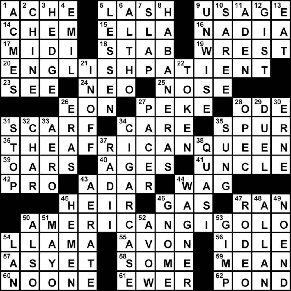 Crossword Solution - 03/05/2013