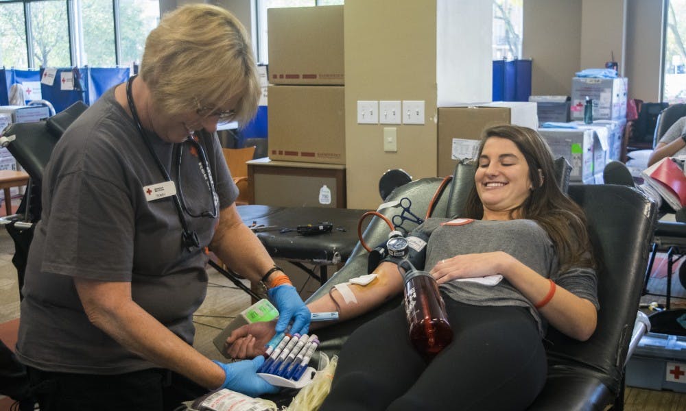 The blood drive in Smith Hall is open Tuesday through Thursday from 9 a.m. to 4 p.m.