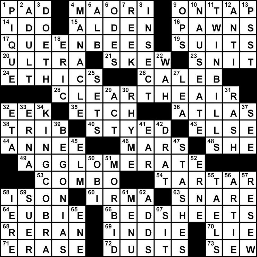Crossword Solution - 03/23/2012