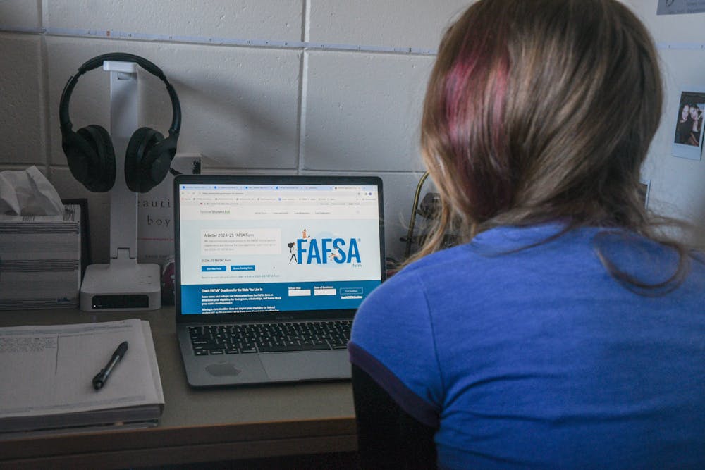 Student Looking at FAFSA