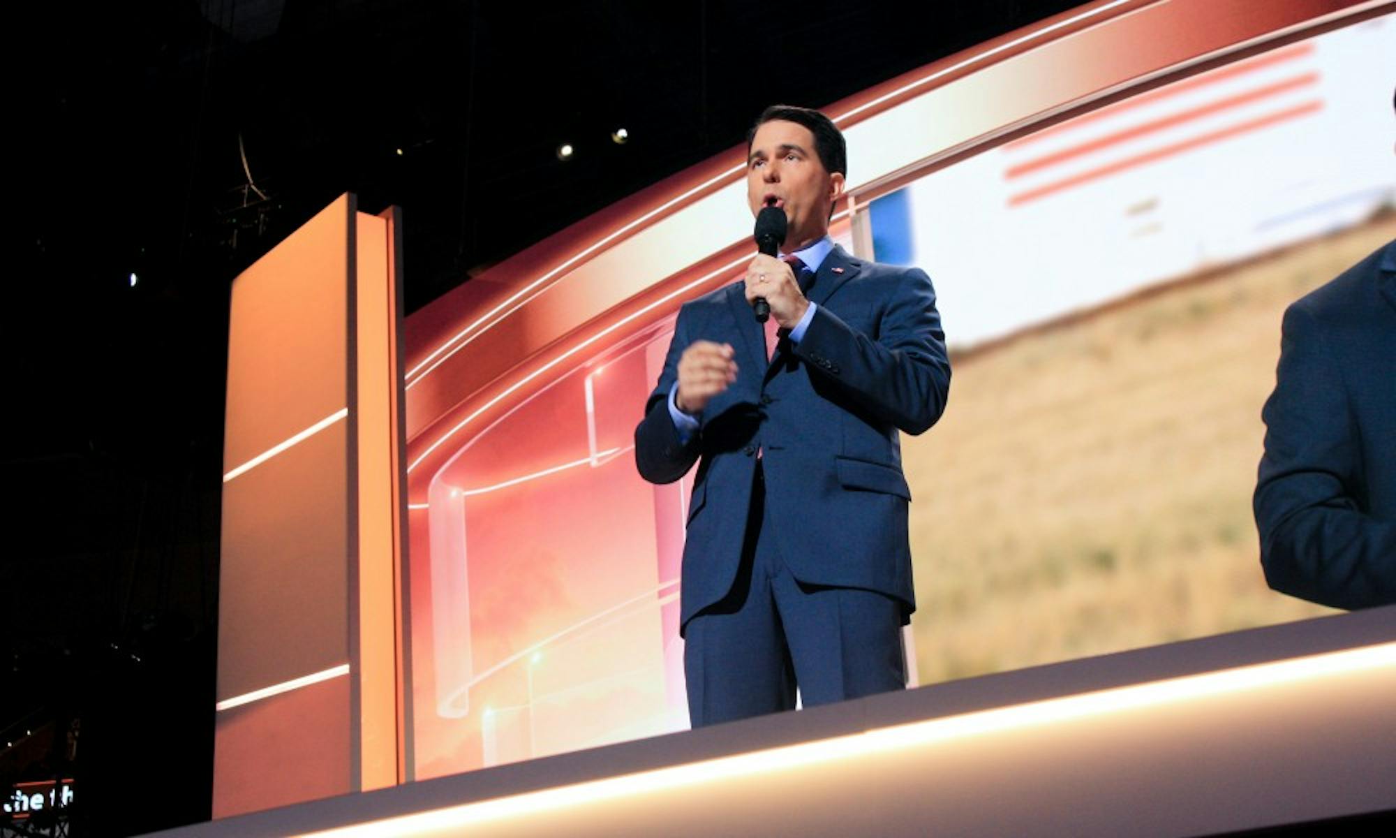 Gov. Scott Walker proclaimed that 'America deserves better' than Hillary Clinton during his convention speech.