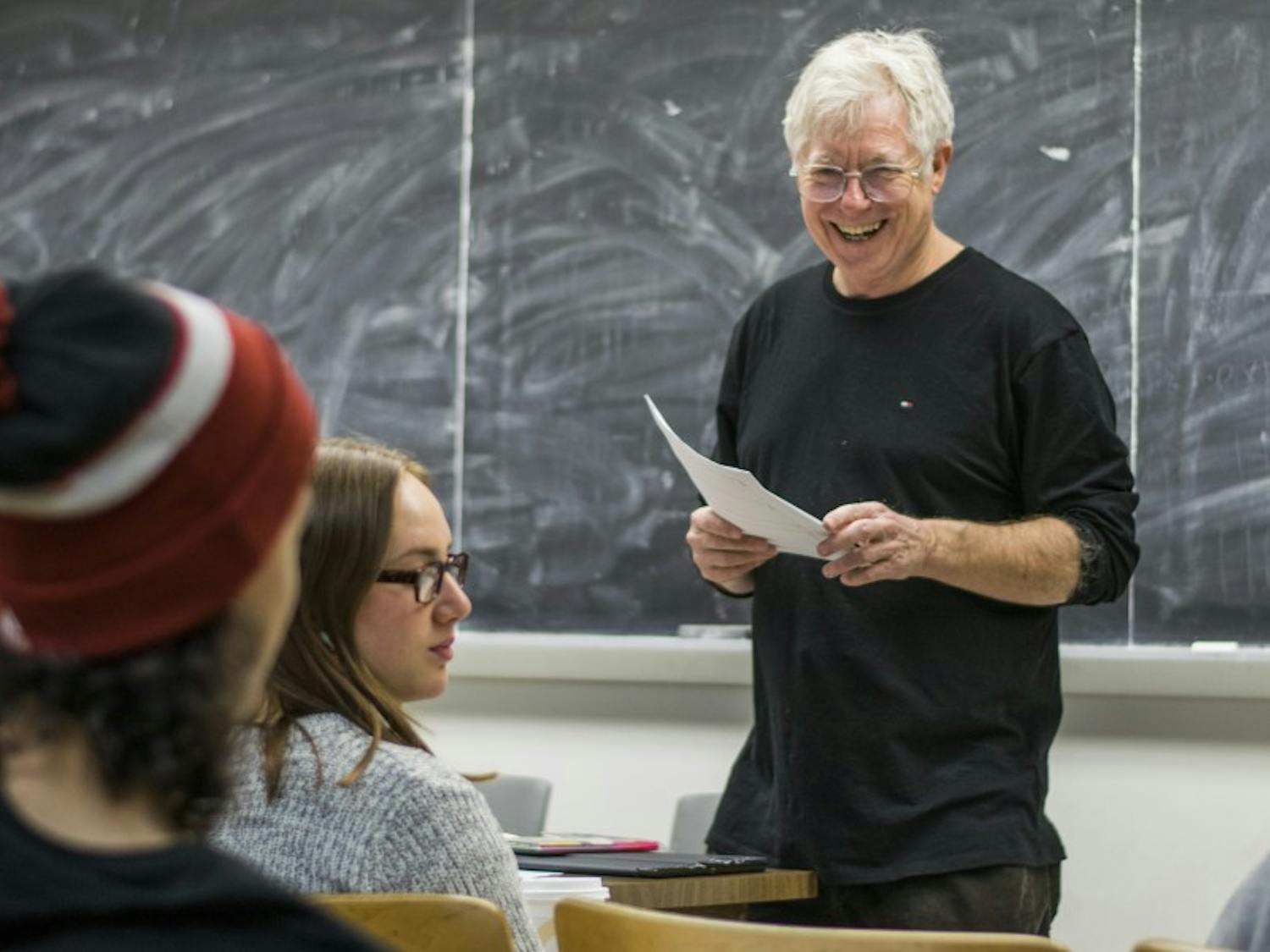 Professor Rand Valentine, who lived with an isolated Ojibwe tribe in Canada during the 1980s, teaches four different levels of Ojibwe at UW-Madison.