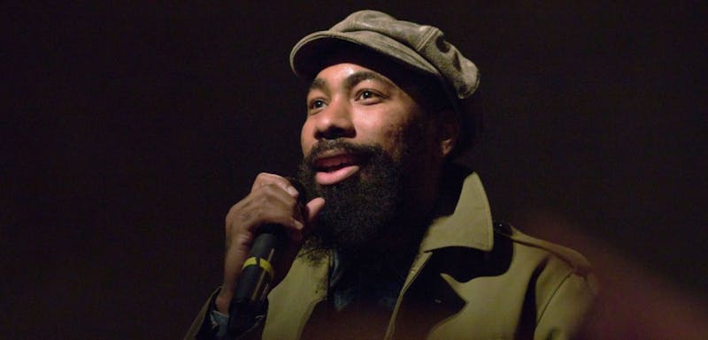 F.Stokes, a Madison native, brought his hip-hop show to The Sett Saturday night sharing stories of his upbringing with the audience.