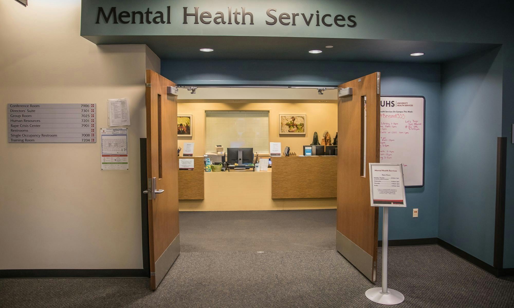 Photo of the Mental Health Services office.