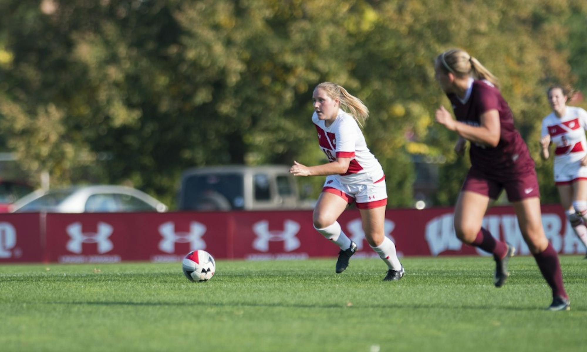 Despite playing substantially fewer minutes than her fellow forwards, senior Emily Borgmann sits second on the team with four goals.