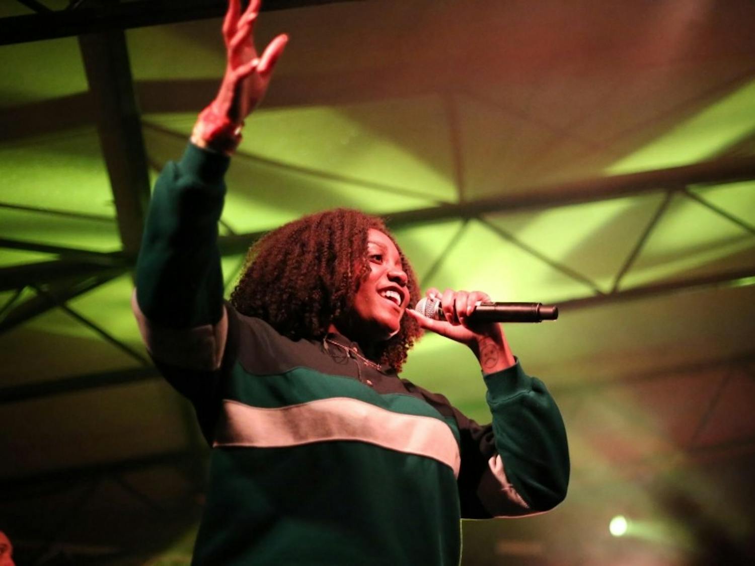 Noname&nbsp;kept the audience wanting more after performing a short but sweet set at Majestic on Monday.