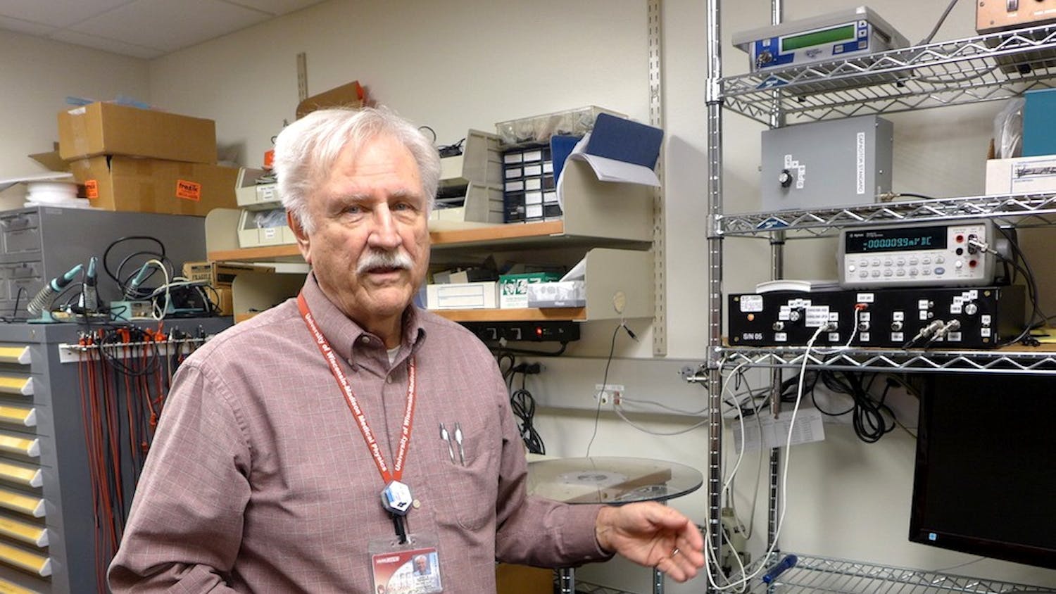 Larry DeWerd&nbsp;has worked at the University of Wisconsin Radiation Calibration Laboratory since 1981 and helps calibrate radiation instruments from across the country.