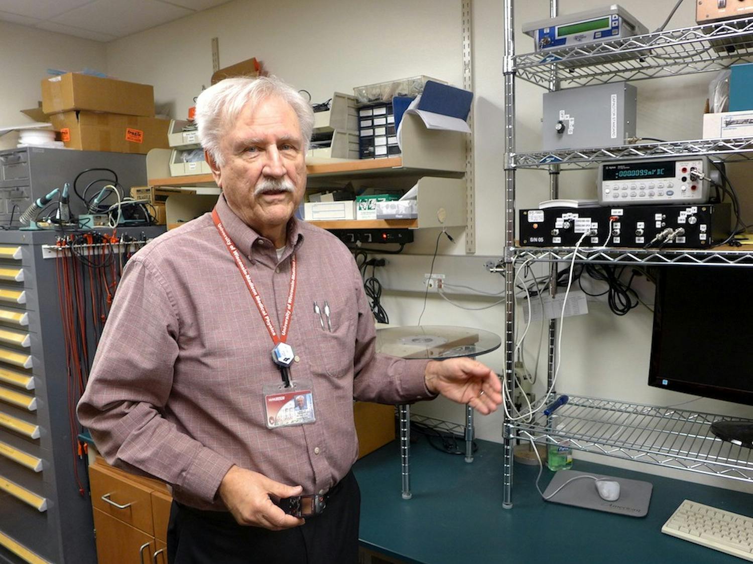Larry DeWerd&nbsp;has worked at the University of Wisconsin Radiation Calibration Laboratory since 1981 and helps calibrate radiation instruments from across the country.