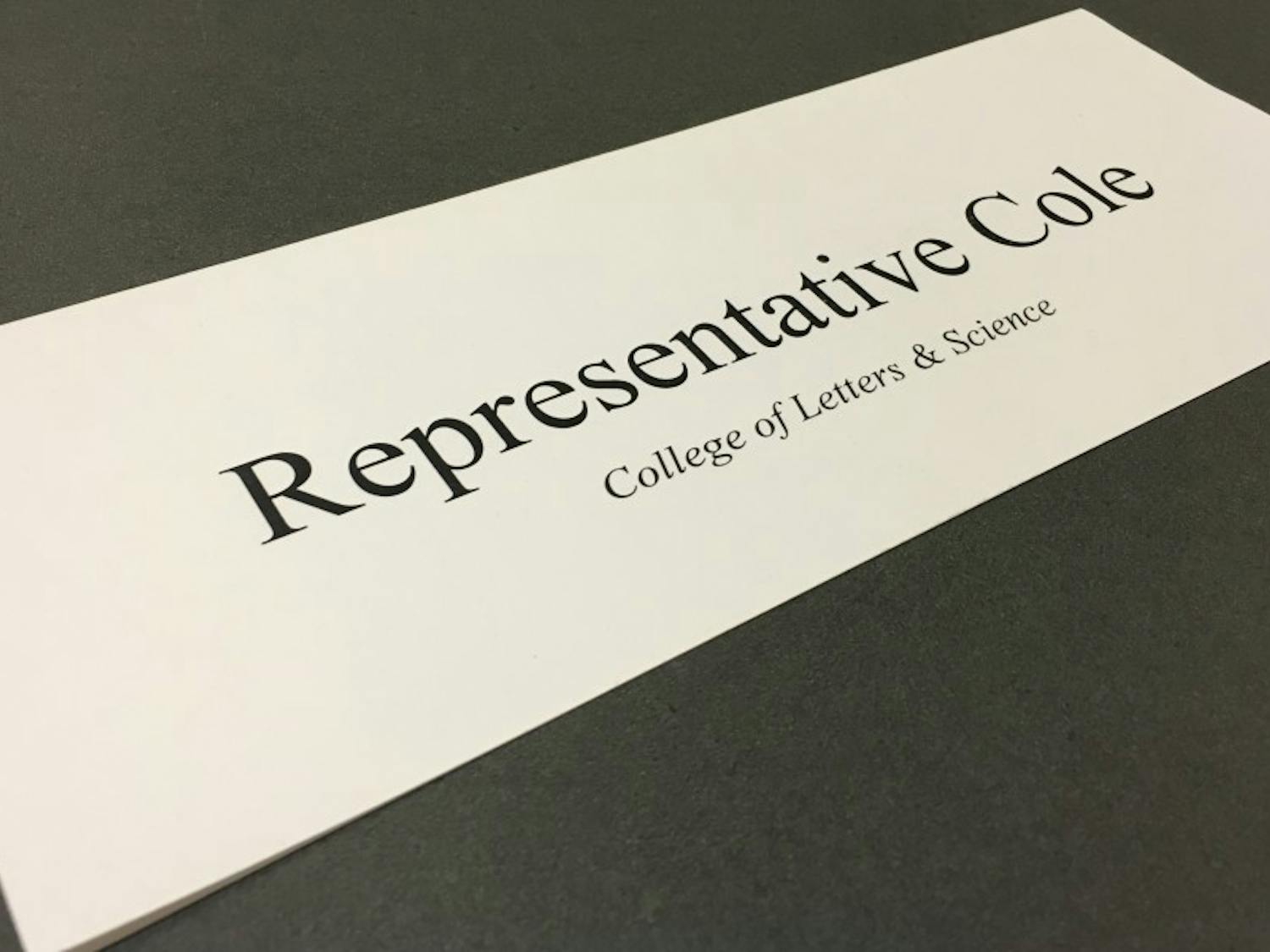 Associated Students of Madison Representative Kenneth Cole sent a letter to the members of the Student Services Finance Committee Thursday, announcing his resignation from the group and ASM as a whole.