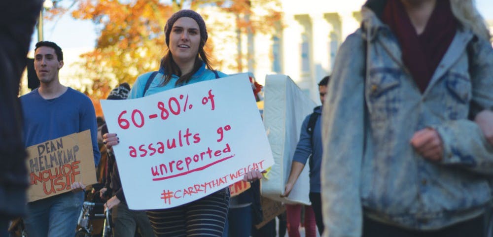 Sexual assault protest