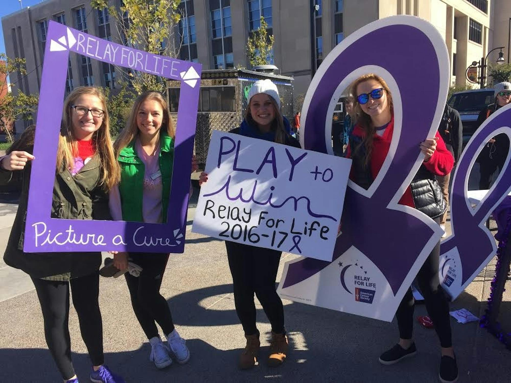 Colleges Against Cancer members celebrated the beginning of Breast Fest, a week-long series of events that concludes Breast Cancer Awareness Month, and informed people of the upcoming Rally for Life event.